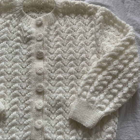Vintage Knit Hand-made Cardigan - Picture 3 of 3